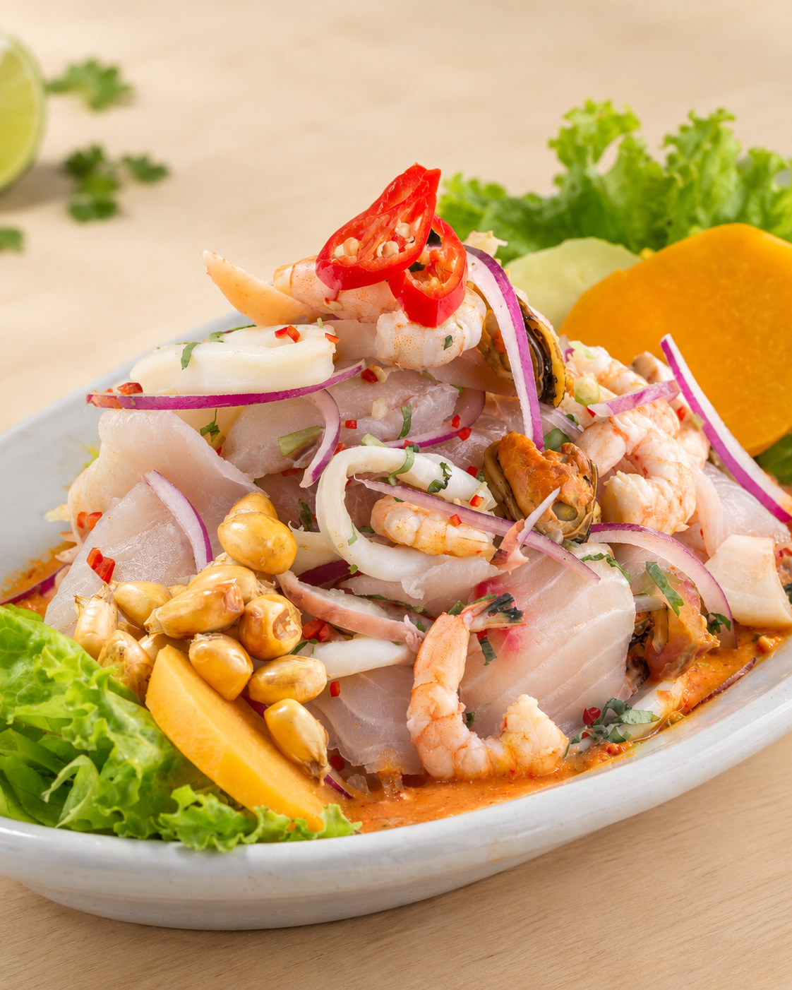 Ceviche fresco de Norteñito en Carrodilla
